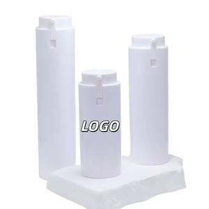 New Design PP AS 50Ml Dual Black Plastic Replaceable Airless <b>Pump</b> <b>Bottle</b> Cosmetics 30 Ml Face Cream Serum <b>Bottles</b> - Product Image 1