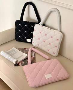 Daily Use Custom Logo Travel Women Shockproof Puffer Cotton <b>Computer</b> <b>Bag</b> Quilted Laptop Sleeve <b>Bag</b> with Handle - Product Image 6