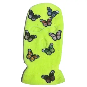 Designer Ski Mask 3 Hole Custom Design Your Own Ski Mask Full Face Beanie For Outdoors Butterfly