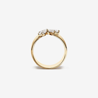 Bague de mariage en or jaune massif 14 carats avec diamant de laboratoire DEF VVS, bijoux personnalisés, bijoux de mode pour femmes, bague d'anniversaire