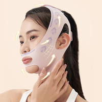 Bandage Souple V-face Anti Double Menton, Masque de Sommeil Amincissant la Ligne V, Ceinture de Lifting Facial en Gros