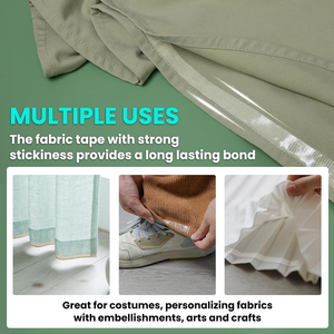 Cinta Adhesiva de Doble Cara para Dobladillos sin Costuras, Cinta de Malla Adhesiva Fuerte para <span class=keywords><strong>Tela</strong></span> y Cuero, Cinta Adhesiva para Pegar, Alteraciones y Dobladillos - Product Image 5