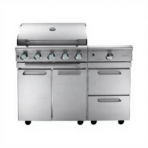 Barbacoa de Gas Personalizada de Acero Inoxidable de Alta Calidad, 4 Quemadores, Área de Cocción de 2.5 m, Uso en Exteriores y en el Hogar, Fácil de Montar, Personalizable - Product Image 2