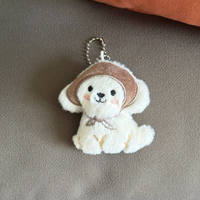 Artcreativity 3,15 pouces, adorable peluche en forme d'animaux qui couine, pendentif pour sac, porte-clés, ornement, jouet pour enfants, cadeau