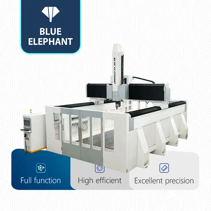Gajah Biru baru 5 sumbu busa CNC Router 3D Model patung mesin ukiran untuk EPS, Styrofoam, XPS