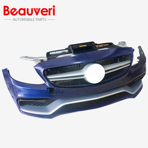Pour <span class=keywords><strong>Mercedes</strong></span> Benz classe <span class=keywords><strong>C</strong></span> W205 <span class=keywords><strong>AMG</strong></span> C63 accessoires Auto nouveau Kit de pare-chocs avant avec mise à niveau des performances de découpe de feu antibrouillard arrière - Product Image 3
