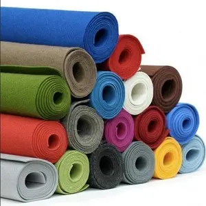 Polyester Wadding Polyest 3mm Felt High Quality Felt Fabric Roll Pieces Industrial Felt Polyester Non Woven Colorful Felt
