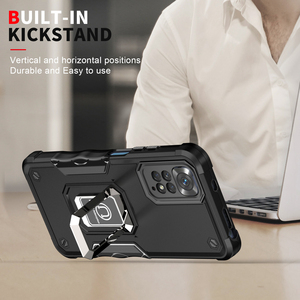 Pour Xiaomi Redmi 14C 10C 9C A1 9A Poco X4 M4 Pro Note <span class=keywords><strong>11</strong></span> 13 12 Pro <span class=keywords><strong>coque</strong></span> de téléphone antichoc <span class=keywords><strong>antidérapante</strong></span> avec support d'anneau magnétique - Product Image 2