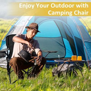 Outdoor Furniture Portable Folding Backpack Beach <b>Camping</b> Picnic Chair Oxford Armchair - Product Image 4
