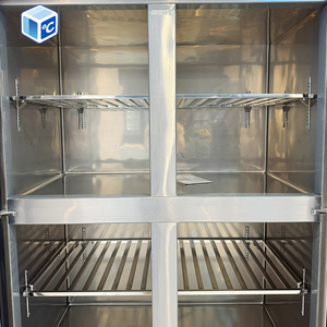 Réfrigérateur de cuisine en acier inoxydable <span class=keywords><strong>le</strong></span> <span class=keywords><strong>moins</strong></span> <span class=keywords><strong>cher</strong></span>, refroidissement direct, double température, vertical, <span class=keywords><strong>congélateur</strong></span> commercial pour la viande - Product Image 4