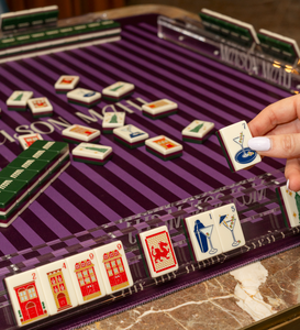 Acrylic Material - Elegant Game Set - Suitable Engraved Luxury Set American Mahjong Tiles for Adult <b>Entertainments</b> - Product Image 3