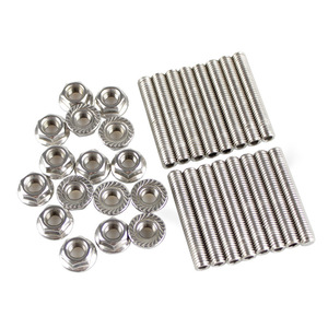 Stainless Steel Exhaust Manifold <b>Bolt</b> Kit For Ford 4.6L 5.4L V8 Engine Class 10.9 12.9 Unc Thread With Nuts - Product Image 3
