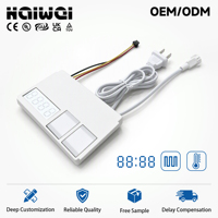 Miroir LED OEM ODM avec interrupteur tactile intégré 2+1, variateur CCT et minuterie anti-buée, AC110-240V DC12V 12W - Vente en gros usine