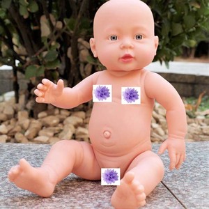 Nuevas Muñecas Bebé Reborn Negras de 50CM, Muñecas Afroamericanas de Vinilo, Muñecas de Silicona sin Ropa - Product Image 3