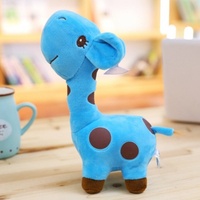 Porte-clés en peluche girafe jaune doux pour la peau, mini pendentif girafe marron à taches de dessin animé, cadeau d'anniversaire pour enfants - Grande Vente