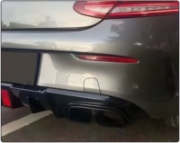 Lèvre de pare-chocs arrière en fibre de carbone style BRABUS avec éclairage pour Mercedes-Benz Classe C W205 2015-2021, très demandée