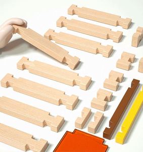 Juguetes Clásicos de Estilo Antiguo, Bloques de Construcción de Madera con Sistema de Encaje y Tenón para Parques de Diversiones - Product Image 5