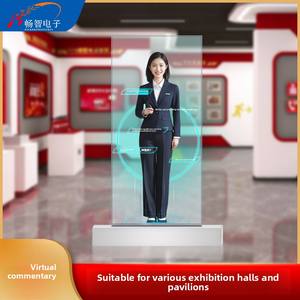 Machine publicitaire à projection holographique 3D tout-en-un Affichage LED pour guide d'accueil virtuel Projection d'écran interactive - Product Image 3