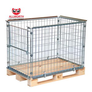 Nhà máy tiện lợi hậu cần mạnh mẽ cho <span class=keywords><strong>Euro</strong></span> Pallet kẽm mạ dây lưới <span class=keywords><strong>container</strong></span> - Product Image 2