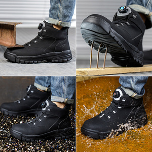 Промышленные и строительные защитные ботинки с защитой от проколов, дышащие, легкие, неразрушимые, рабочие ботинки - Product Image 5
