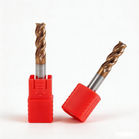 Fraise carrée en carbure HRC55 haute précision, revêtement Altin, pour acier/métal