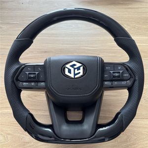 Volante Deportivo de Fibra de Carbono Real con Palanca de Cambios para <span class=keywords><strong>Toyota</strong></span> Land Cruiser LC300 Hilux Supra Mk5 Corolla Camry Fortuner <span class=keywords><strong>Gt86</strong></span> - Product Image 1