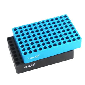 Rack pour tubes de <span class=keywords><strong>laboratoire</strong></span> en aluminium 96 puits Rack pour tubes de <span class=keywords><strong>test</strong></span> en aluminium pour <span class=keywords><strong>Pcr</strong></span> 0.2ml - Product Image 1