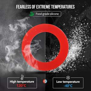 Litorange Juntas Tóricas de Silicona, 190 Piezas de Tamaños Variados, 6 Diferentes Juntas de Goma Suave de Grado Alimenticio, Arandelas de 0.5 Pulgadas DE y 0.06 Pulgadas de Espesor - Product Image 6