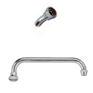 Caño superior cromado de 250 mm para herramienta de torneado de grupo de fregadero montado en la pared Categoría de producto - Product Image 3