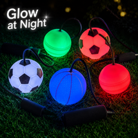 Ballon Poi LED 7 Couleurs en PVC Souple, Logo Personnalisé, Jouet Lumineux, Vente en Gros, Idéal pour Enfants, Fitness, Danse, Fêtes et Jeux en Extérieur