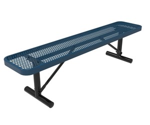 Outdoor Long Thermoplastic Seating <strong>Bench</strong> Public Park Expanded Metal <strong>Bench</strong> Chair Outside Garden Patio Perforated Steel <strong>Bench</strong> Seat