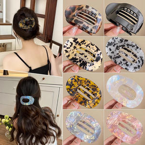 Pinza de <span class=keywords><strong>Pelo</strong></span> de Acetato de Alta Gama con Diseño de Concha de Abulón, Accesorio para el Cabello Liso para Mujer, Ideal para Fiestas, Elegante Horquilla para la Parte Posterior de la Cabeza y Tocado, Novedad 2025 - Product Image 2