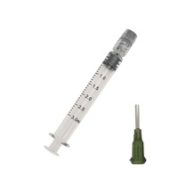 Seringue en verre vide pour concentrés et distillats, 1 ml, 3 ml, avec embout Luer Lock et graduations