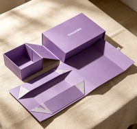Boîte cadeau en carton rigide magnétique, écologique, faite à la main, avec logo personnalisé moderne et luxueux, pour bijoux de mariage et emballage cosmétique