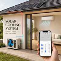 Climatiseur solaire hybride avec onduleur DC complet et économie d'énergie pour le refroidissement domestique par énergie photovoltaïque
