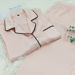 Conjuntos de ropa de dormir para mujer 100% pijamas de seda Luxe, conjunto de pijama de seda 100 de calidad ecológica hipoalergénica para mujer - Product Image 3