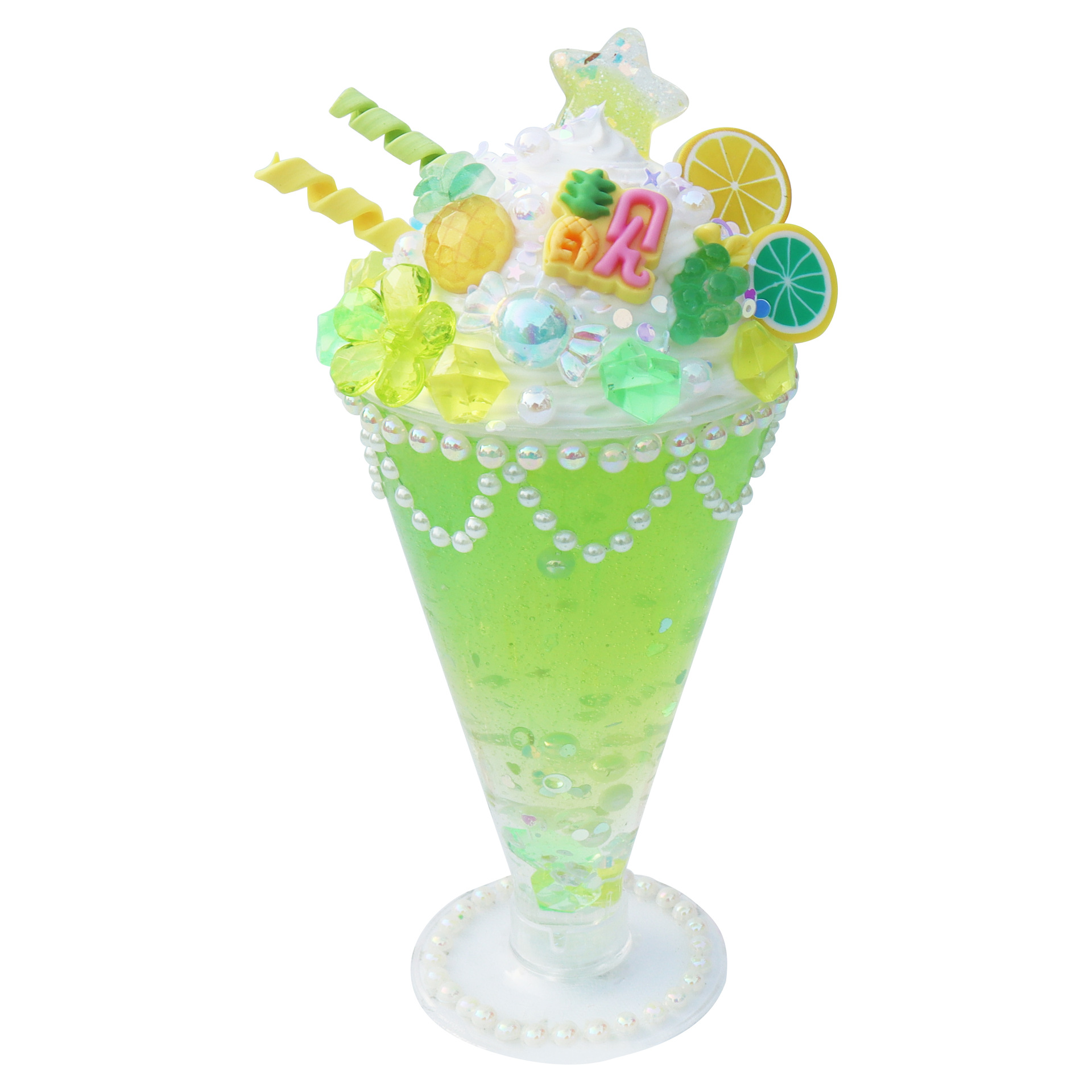 Verre cristal-02 thé glacé mandarine verte