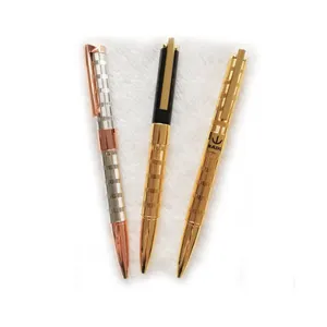 Business Gift Ballpoint Customised Heavy Pen Luxury Metal Rose Gold Pen