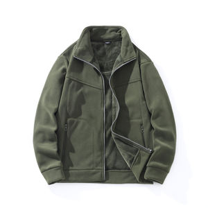 Ropa para parejas y abrigo cálido de forro polar para mujer, acolchado de terciopelo, para otoño e invierno, con cuello deportivo, transpirable y cómodo. - Product Image 1