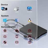 Unidad de Disquete Externa de 3.5 Pulgadas para Computadora, Unidad de Disquete Externa Móvil para Laptop, en Stock