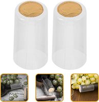 Capsules thermorétractables transparentes en PVC pour bouteilles de vin avec logo personnalisé en gros, capsules en ruban adhésif pour bouteilles en verre