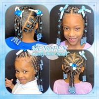 60 Perles pour Cheveux pour Enfants, Grandes Perles pour Tresses et Dreadlocks, Accessoires Multi-formes, Perles pour Cheveux pour Femmes et Filles