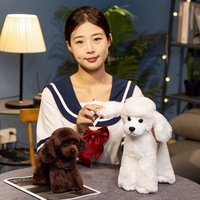 Peluche personnalisée en coton PP pour chien - Adorable design Caniche anti-stress pour cadeau d'enfant