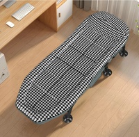 Oreiller doux Portable réglable et lit deux en un, bureau inclinable, cadre métallique, lit pliant pour adultes