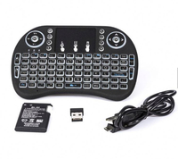 Mini clavier sans fil I8 2.4G avec pavé tactile, fonction d'apprentissage IR, souris aérienne rechargeable, télécommande pour Android TV Box, Smart TV