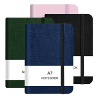 Carnet de notes portable multifonctionnel personnalisé AI-MICH, petit format de poche A6 A7, couverture rigide en cuir PU, couverture en papier flexible, pour adresses
