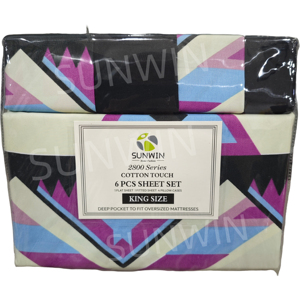 Mỹ Mô Hình Phương Tây 6-Mảnh Tấm Ga Giường Đặt Nhà Máy Sản Phẩm Sẵn Sàng Với In Phẳng Được Trang Bị Tấm Dệt Kỹ Thuật Bộ Đồ Giường Bộ - Product Image 1