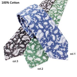 Diseño personalizado nuevo estilo de algodón Paisley corbata estampado floral Corbata Cotillon y Gravatas corbata Costumizadas - Product Image 4