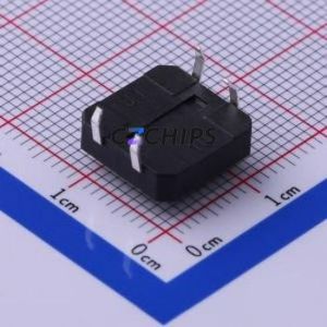 TC-1103-B-C Tactile Switch Through hole Component THT-4P,12x12mm Switch Single Pole Single Throw Round Button 1.6N Through Hole - Product Image 2