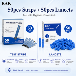 เครื่องวัดระดับน้ำตาลกลูโคสแบบต่อเนื่อง (<span class=keywords><strong>CGM</strong></span>) ชุดตรวจวัดระดับน้ำตาลกลูโคสแบบต่อเนื่อง <span class=keywords><strong>CGM</strong></span> พร้อมแผ่นทดสอบ 50 ชิ้น - Product Image 6